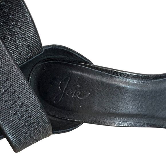 Joie Elaine Black Leather Open Toe Stiletto Criss Cross Sandals EU 38, US 8 M - Picture 8 of 9